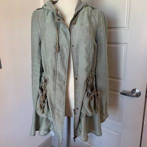 Green Free People Utility Jacket